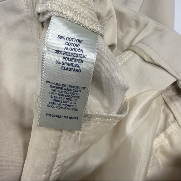 Curvy Rafaella Beige Cotton Blend Ankle Dress Pants 10P - Picture 7 of 8